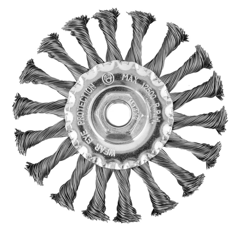 GRAPHITE 57T432 Szczotka druciana tarczowa 115 mm, drut skręcony, stalowy, M14
