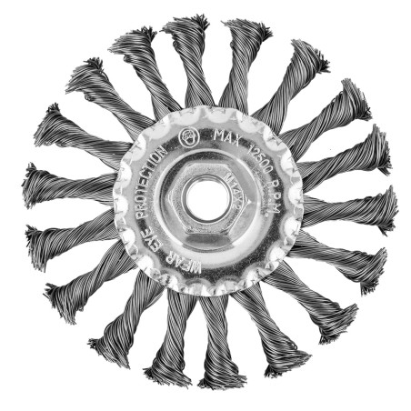 GRAPHITE 57T432 Szczotka druciana tarczowa 115 mm, drut skręcony, stalowy, M14