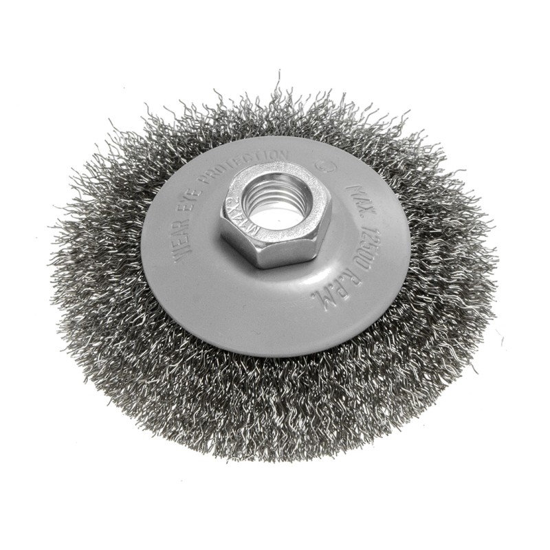 GRAPHITE 57T410 Szczotka druciana tarczowa 100 mm, drut karbowany, stalowy, M14
