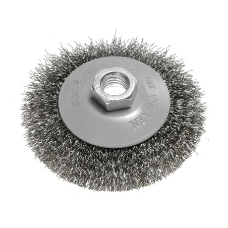 GRAPHITE 57T410 Szczotka druciana tarczowa 100 mm, drut karbowany, stalowy, M14