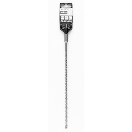 GRAPHITE 56T107 Wiertło do betonu SDS Plus z podwójną spiralą 6 x 310 mm