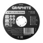 GRAPHITE 57T103 Tarcza tnąca, korundowa do metalu/INOX 125 x 1.6 x 22.2 mm,  41 A46-T-BF