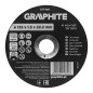 GRAPHITE 57T109 Tarcza tnąca, korundowa do metalu 125 x 1.5 x 22.2 mm,  41 A60-T-BF