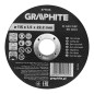 GRAPHITE 57T106 Tarcza tnąca, korundowa do metalu 115 x 1.5 x 22.2 mm,  41 A60-T-BF