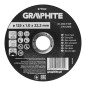 GRAPHITE 57T102 Tarcza tnąca, korundowa do metalu/INOX 125 x 1.0 x 22.2 mm,  41 A60-T-BF