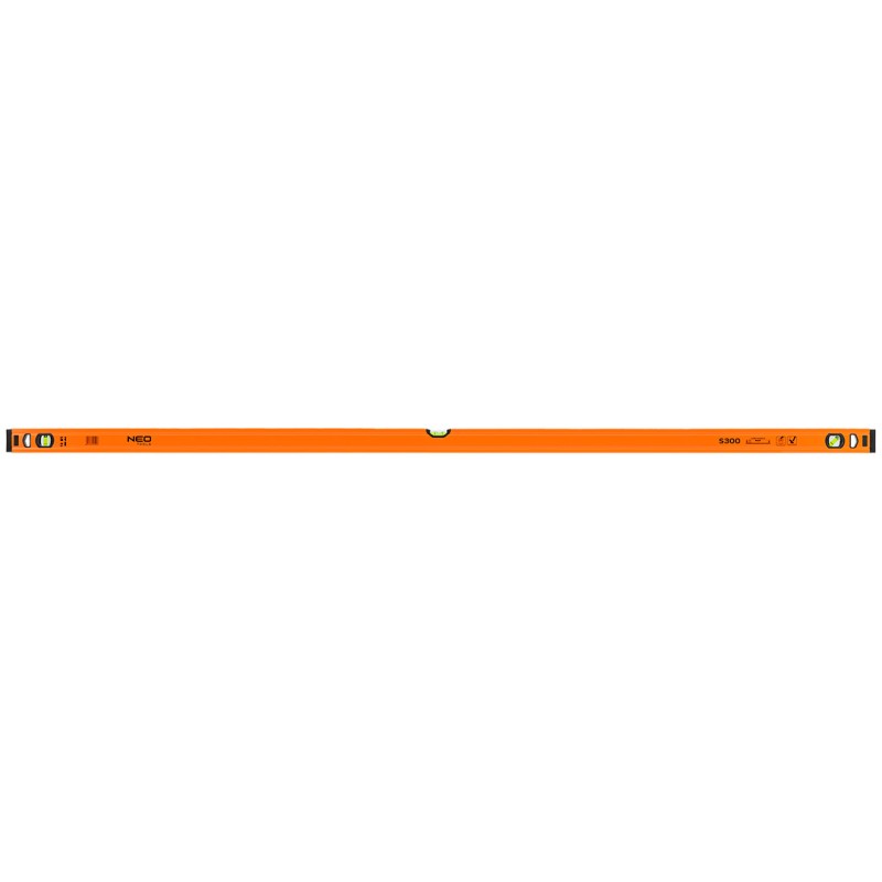NEO TOOLS 71-137 Poziomnica aluminiowa S 300, 3 libelle, 180 cm
