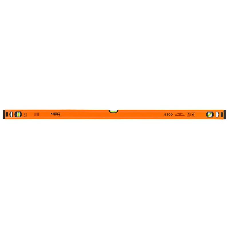 NEO TOOLS 71-135 Poziomnica aluminiowa S 300, 3 libelle, 120 cm