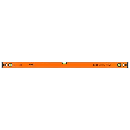 NEO TOOLS 71-135 Poziomnica aluminiowa S 300, 3 libelle, 120 cm