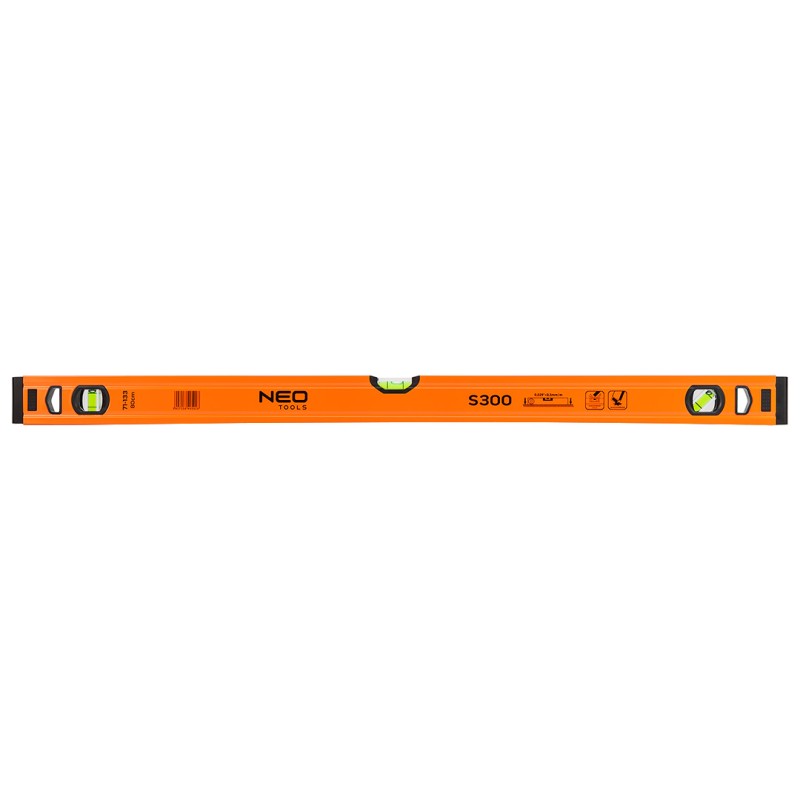 NEO TOOLS 71-133 Poziomnica aluminiowa S 300, 3 libelle, 80 cm