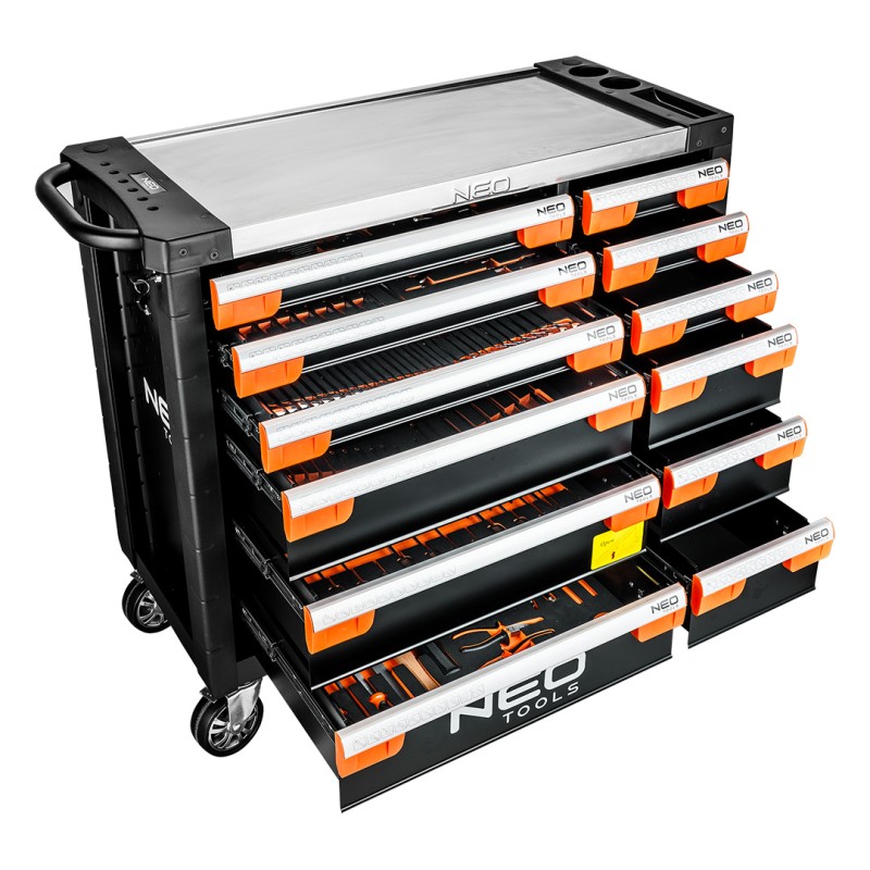 NEO TOOLS 84-225-6 Szafka narzędziowa 7 szuflad PRO z wyposażeniem, 359 narzędzi - EVA