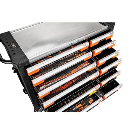 NEO TOOLS 84-225-6 Szafka narzędziowa 7 szuflad PRO z wyposażeniem, 359 narzędzi - EVA