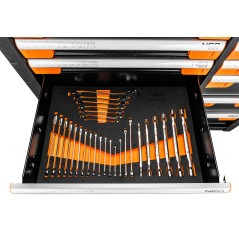 NEO TOOLS 84-225-6 Szafka narzędziowa 7 szuflad PRO z wyposażeniem, 359 narzędzi - EVA 