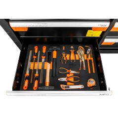 NEO TOOLS 84-225-6 Szafka narzędziowa 7 szuflad PRO z wyposażeniem, 359 narzędzi - EVA 