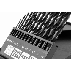 GRAPHITE 54T930 Wiertła do metalu HSS, 1,5 - 6,5mm, zestaw 13 szt. 