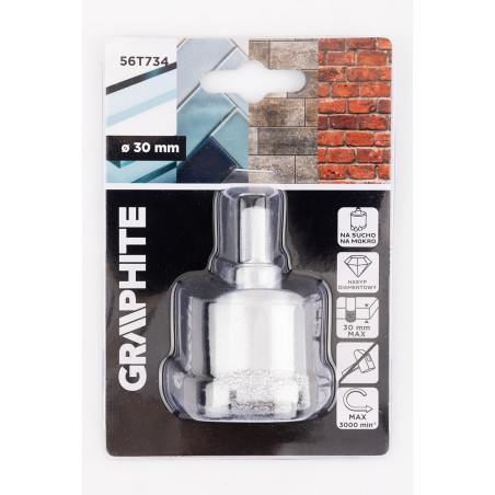GRAPHITE 56T734 Otwornica diamentowa 30 mm