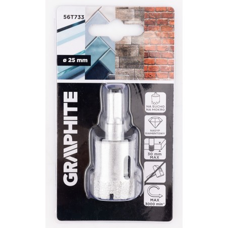GRAPHITE 56T733 Otwornica diamentowa 25 mm