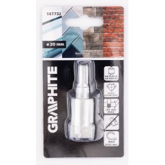 GRAPHITE 56T732 Otwornica diamentowa 20 mm