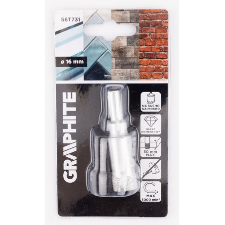 GRAPHITE 56T731 Otwornica diamentowa 16 mm