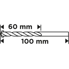 GRAPHITE 56T203 Wiertło do betonu 6 x 100 mm 