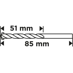 GRAPHITE 56T202 Wiertło do betonu 5 x 85 mm 
