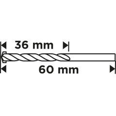 GRAPHITE 56T200 Wiertło do betonu 3 x 60 mm 