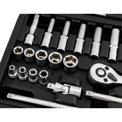 NEO TOOLS 10-231 Zestaw kluczy nasadowych 1/4", 23 szt., satynowy 