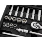 NEO TOOLS 10-231 Zestaw kluczy nasadowych 1/4", 23 szt., satynowy