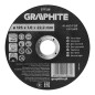 GRAPHITE 57T126 Tarcza tnąca, korundowa do metalu/INOX 125 x 1.0 x 22.2 mm, 41 A60-T-BF, kartonik 110 sztuk