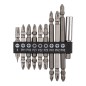 GRAPHITE 56T513 Zestaw bitów dwustronnych SL6, PH1x2, PH2x3, PZ1/2/3, z uchwytem magnetycznym 60 mm, 10 szt.