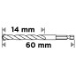 GRAPHITE 56T400 Wiertło do betonu Hex 3.0 mm