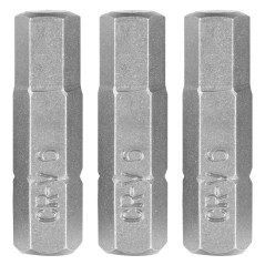 GRAPHITE 56T529 Bity Hex H6 x 25 mm, 3 szt.