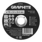 GRAPHITE 57T105 Tarcza tnąca, korundowa do metalu 115 x 1.0 x 22.2 mm,  41 A60-T-BF