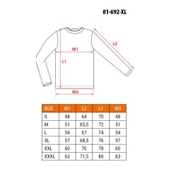 NEO TOOLS 81-692-XL Koszulka z długim rękawem, granatowa, rozmiar XL 
