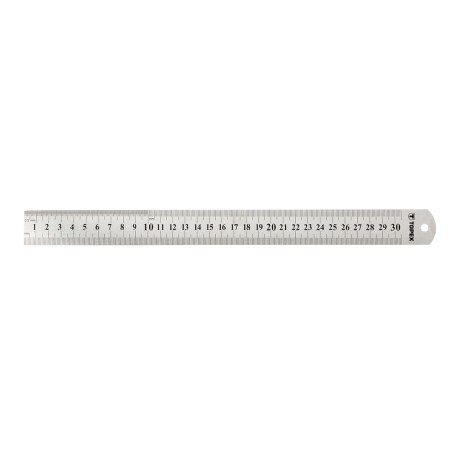 TOPEX 31C030 Przymiar liniowy 30 cm, stal nierdzewna