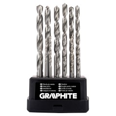 GRAPHITE 54T915 Wiertła do metalu HSS-G, 1,5-6,5 mm, zestaw 13 szt. 
