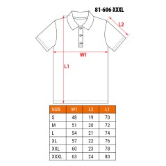 NEO TOOLS 81-606-XXXL Koszulka polo DENIM, rozmiar XXXL 