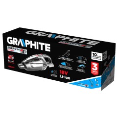 GRAPHITE 58G097 Odkurzacz akumulatorowy 2 w 1 - ręczny i pionowy Energy+ 18V, bez akumulatora 