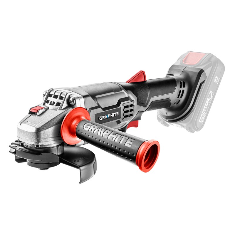GRAPHITE 58G003 Szlifierka kątowa akumulatorowa Energy+ 18V, Li-Ion, tarcza 115 x 22.2 mm, bez akumulatora