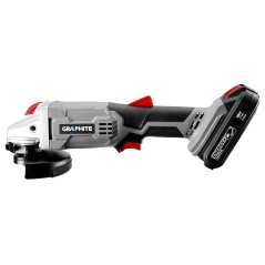 GRAPHITE 58G003 Szlifierka kątowa akumulatorowa Energy+ 18V, Li-Ion, tarcza 115 x 22.2 mm, bez akumulatora 