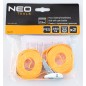 NEO TOOLS 10-711 Pas z klamrą krzywkową 25 mm x 2.5 m 2 szt.