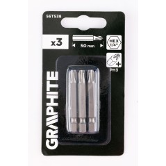 GRAPHITE 56T538 Bity PH3 x 50 mm, 3 szt. 