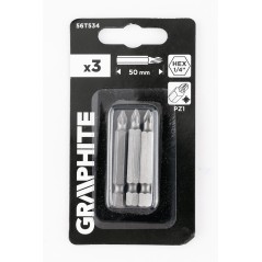 GRAPHITE 56T534 Bity PZ1 x 50 mm, 3 szt.