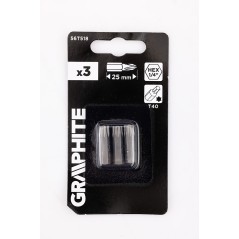GRAPHITE 56T518 Bity Torx T40 x 25 mm, 3 szt. 