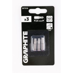 GRAPHITE 56T519 Bity Torx T30 x 25 mm, 3 szt. 