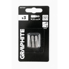 GRAPHITE 56T541 Bity PH3 x 25 mm, 3 szt.