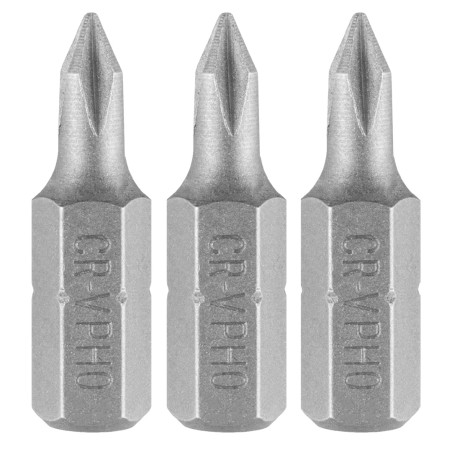 GRAPHITE 56T544 Bity PH0 x 25 mm, 3 szt.