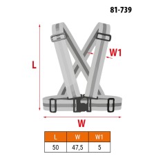 NEO TOOLS 81-739 Szelki odblaskowe, pomarańczowe 