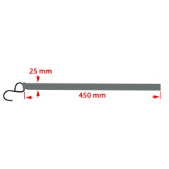 NEO TOOLS 10-706 Pas mocujący z grzechotką 25 mm x 4.5 m, wytrzymujący 500 kg PES 