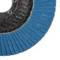 GRAPHITE 58T102 Ściernica listkowa cyrkonowa 125 x 22.2 mm, P80