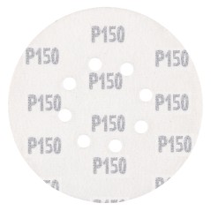 GRAPHITE 58T280 Krążki ścierne na rzep 150 mm, P150, 5 szt., z 8 otworami 